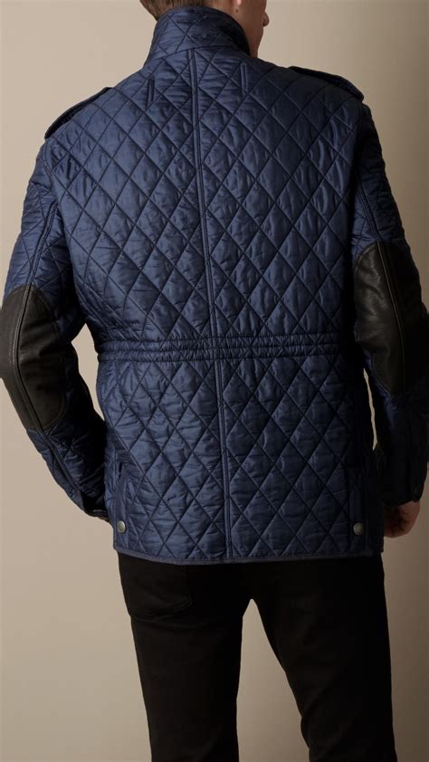 diamond quilted jacket burberry mens|collarless diamond quilted lightweight jacket.